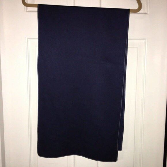 Vintage St. John Navy Silk Scarf - Picture 3 of 5